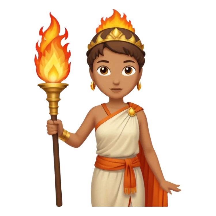 Ancient Torch Bearer woman sticker