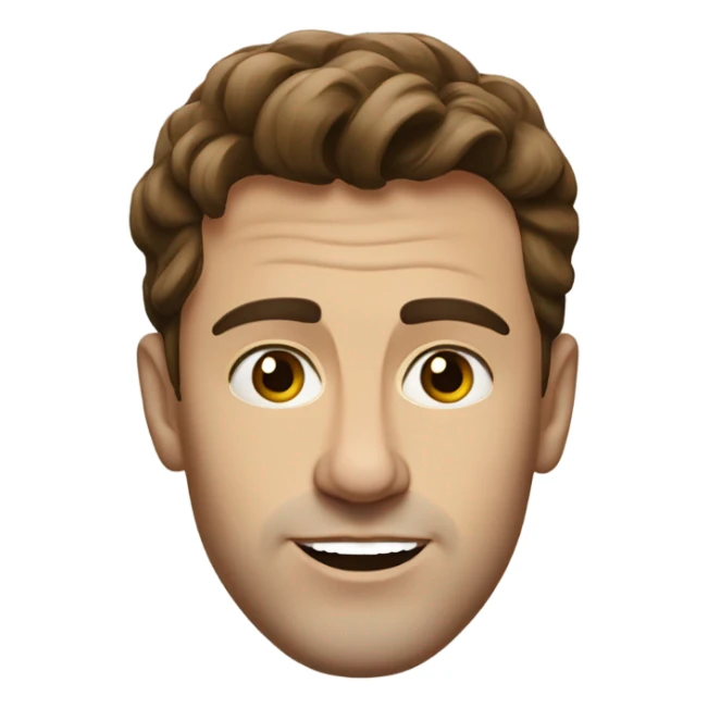 Paul mescal realistic portrait brown hair sticker