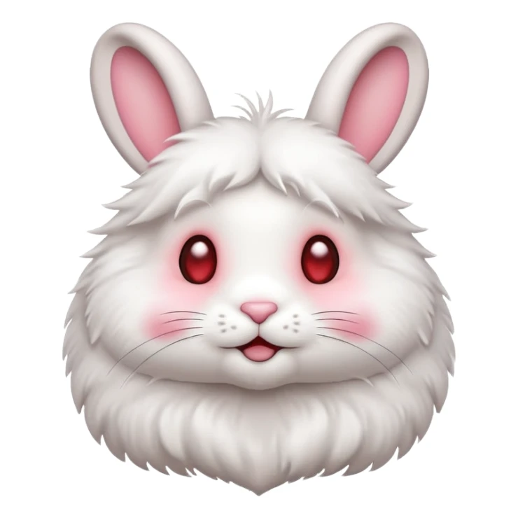 a cute emoji of a rabbit with heart eyes sticker