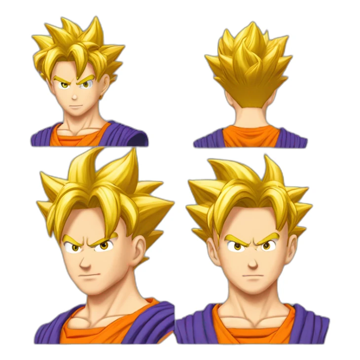 Cooler di dragonball con i capelli rossi sticker