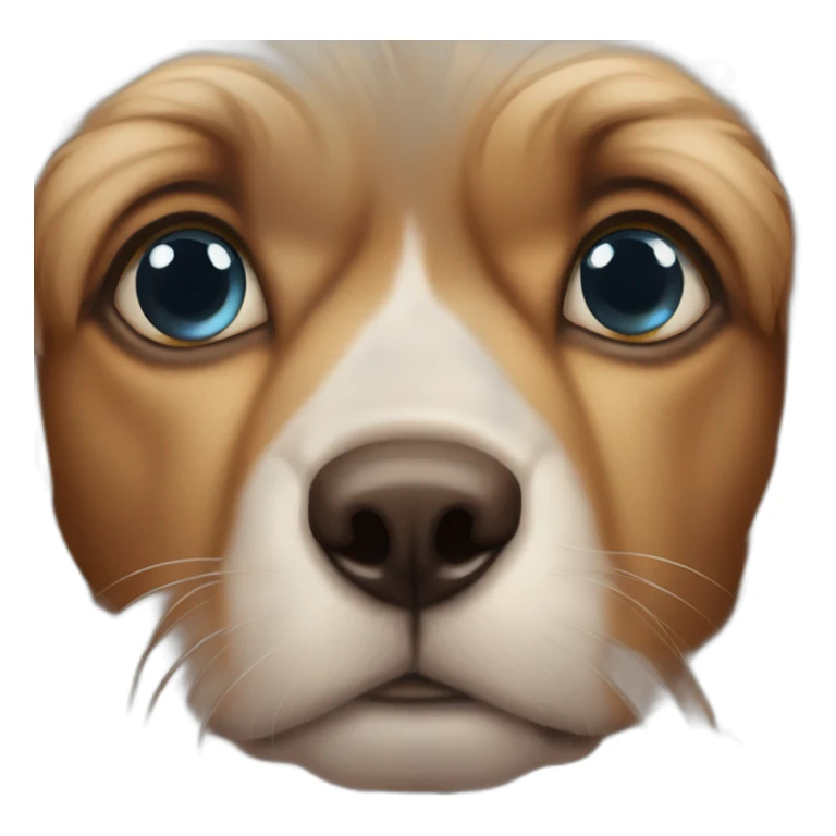 Un perro con los ojos de enamorado  sticker