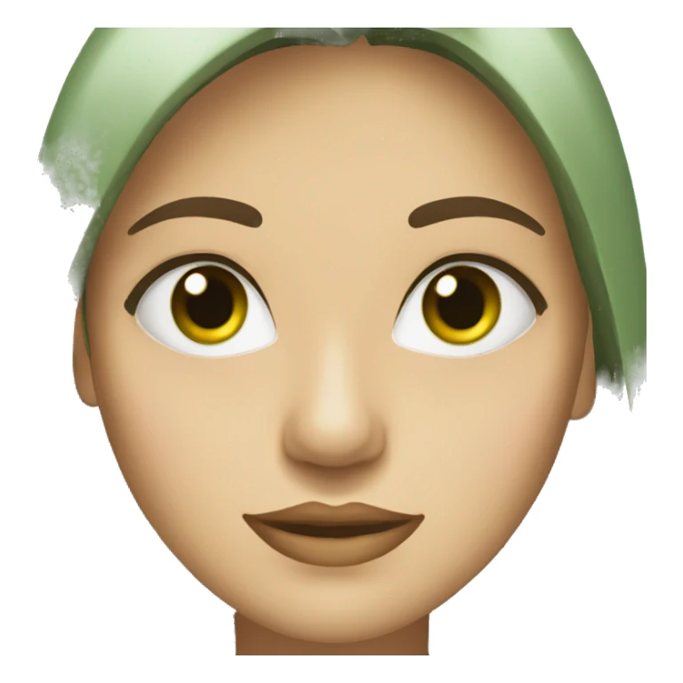 Mujer ojos verdes, pecas y tez blanca sticker