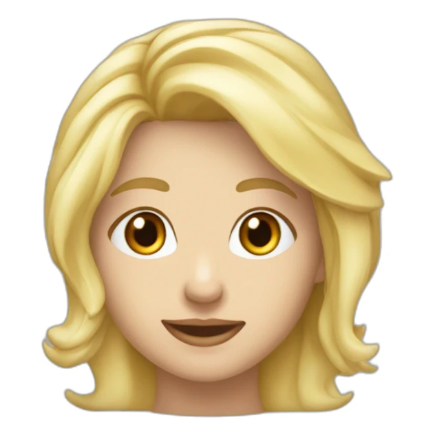 Blonďatá dlouhovlasá dívka s modrým šátkem sticker