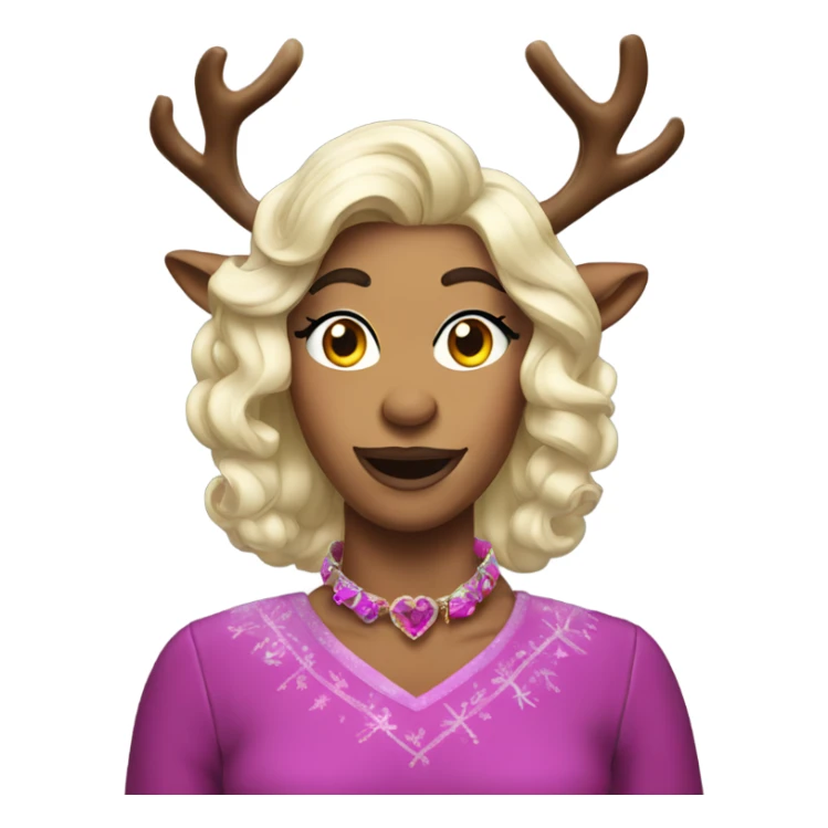 The gayest reindeer in drag sticker