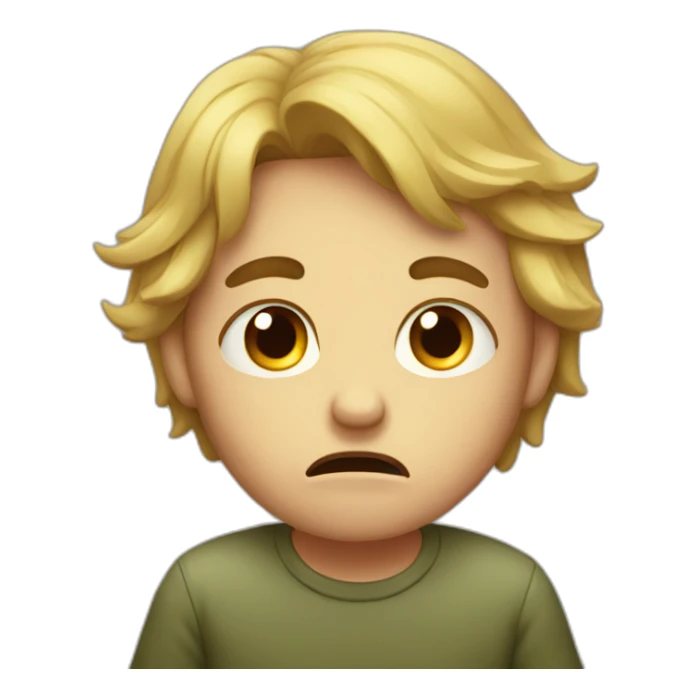 qwerty crying that his family abandoned him sticker