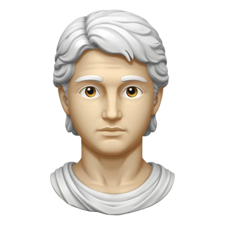 unfinished sculpture, part of the stone, david statue sticker