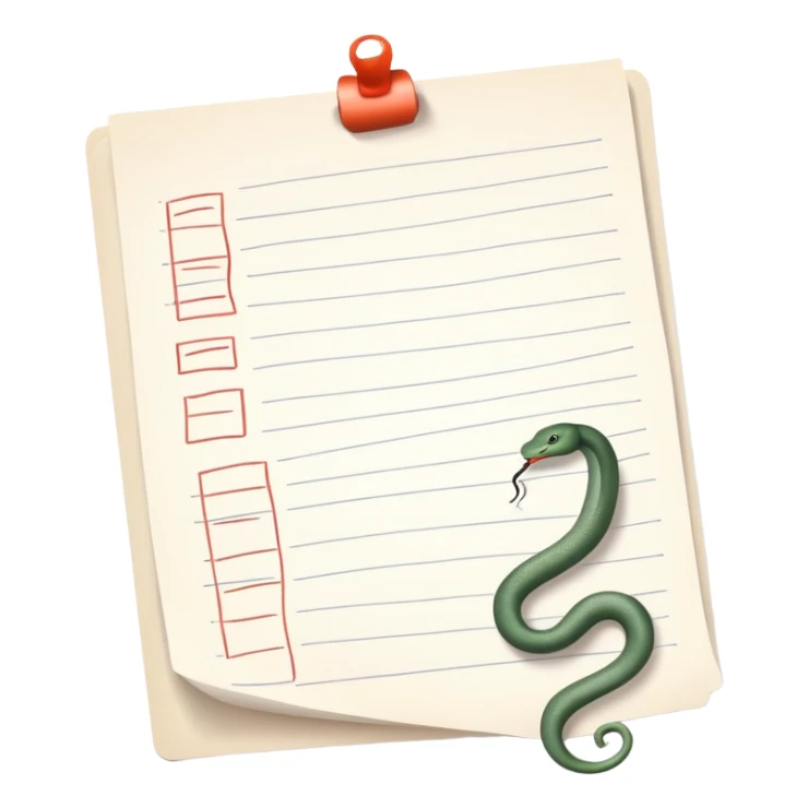 long curling to-do list paper looping up and down like a snake with tiny checkboxes fading into distance sticker