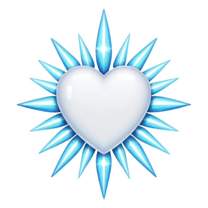 glitter white symbol of health + sticker