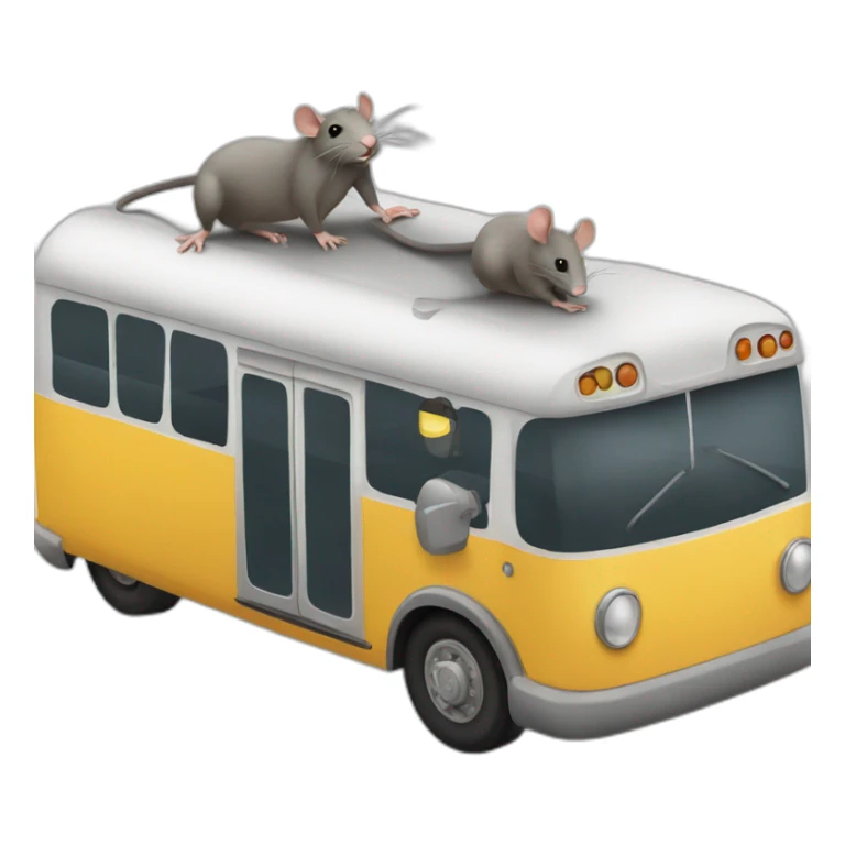 Rat-in-bus sticker