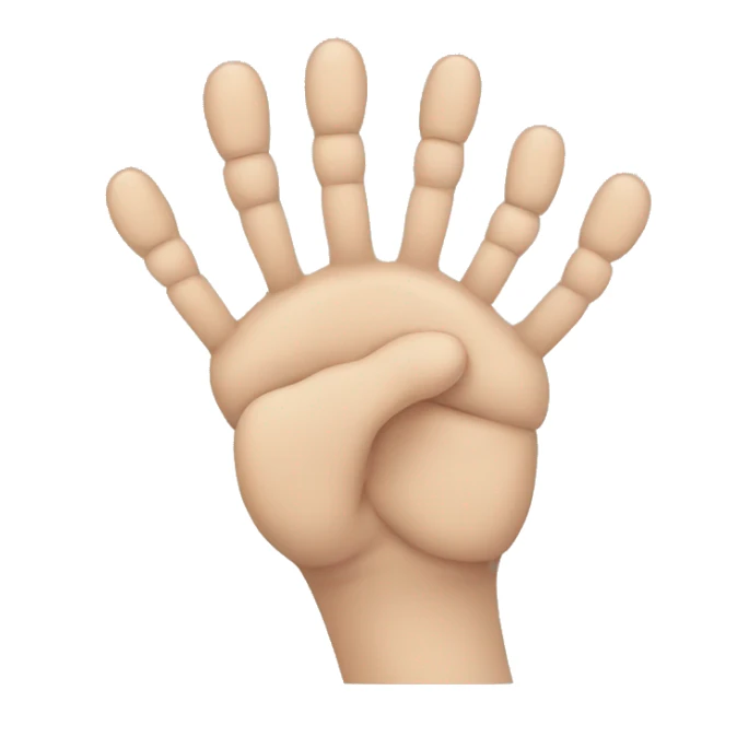 Foot with 10 fingers sticker