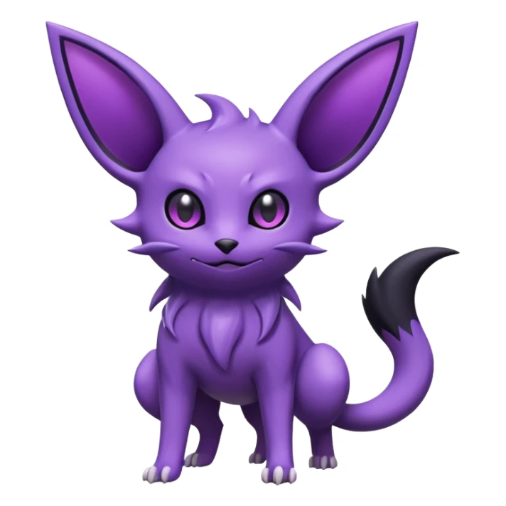 Espeon-Umbreon-Gengar-Fakémon-hybrid-creature (full body)  sticker