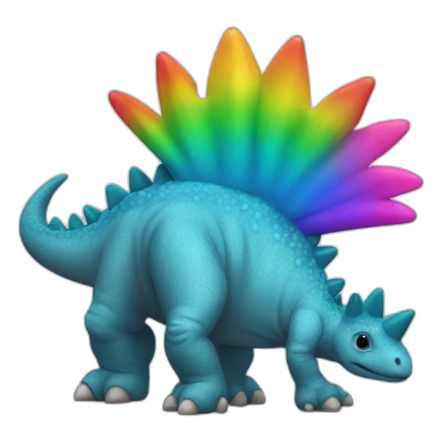 stegosaurus gay lgbt sticker