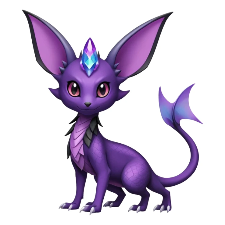Salandit-Noivern-Espeon-Hybrid (Full body) sticker