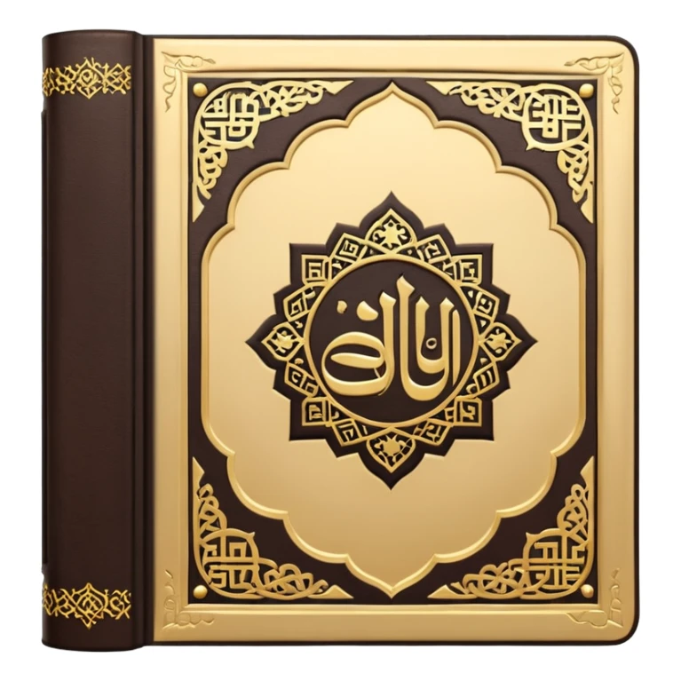 Quran closed book and Quran written in it sticker