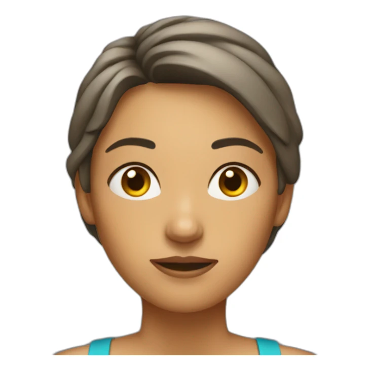 sweaty woman who takes meetings after working out sticker