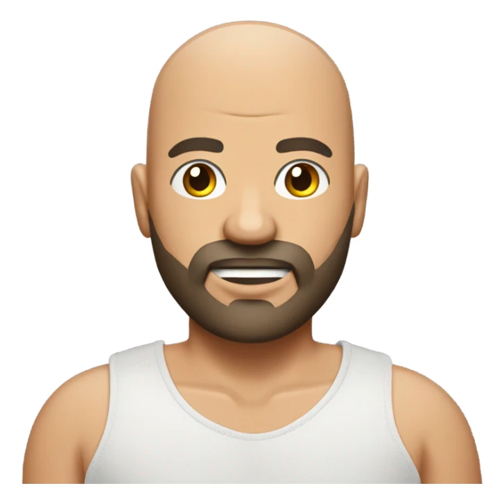 Bald guy with goatee holding underwear with x over it sticker
