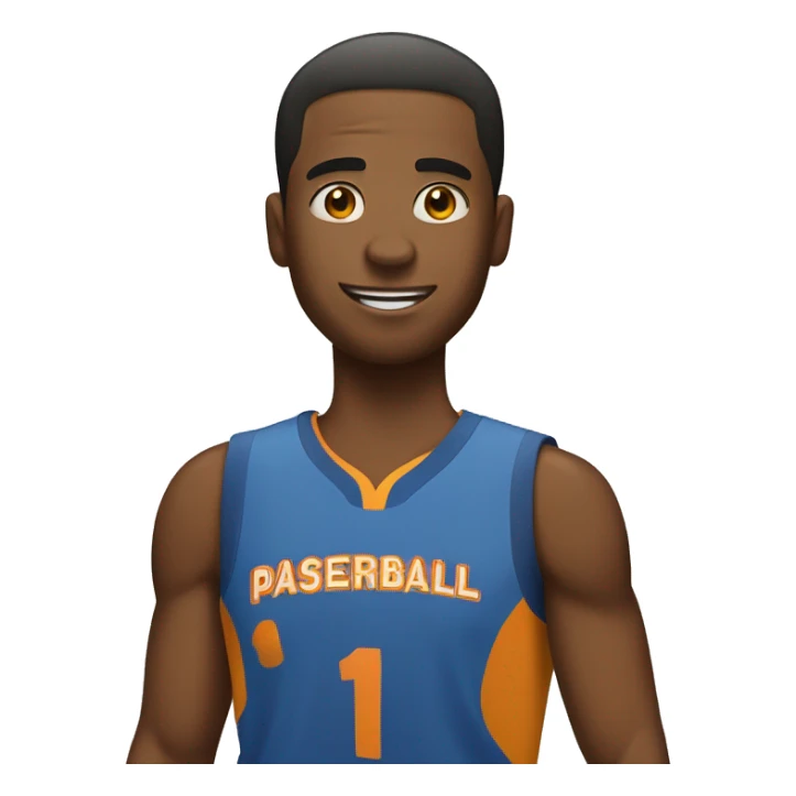 una persona con discapacidad jugando basketball. sticker