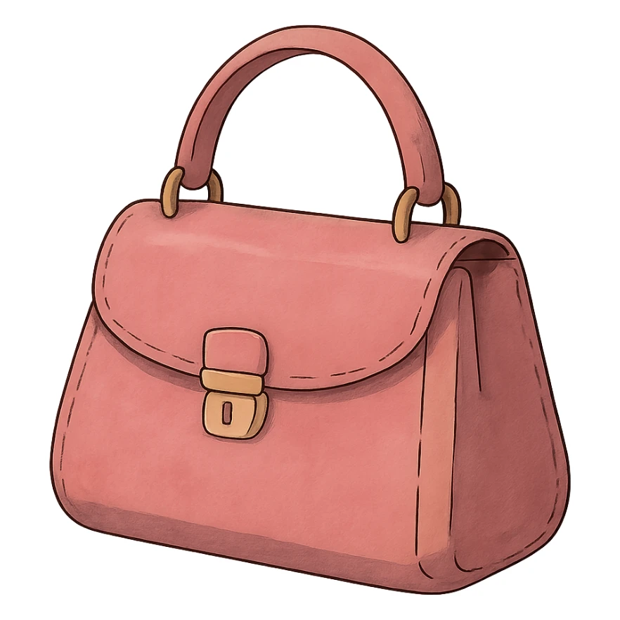 pink purse sticker