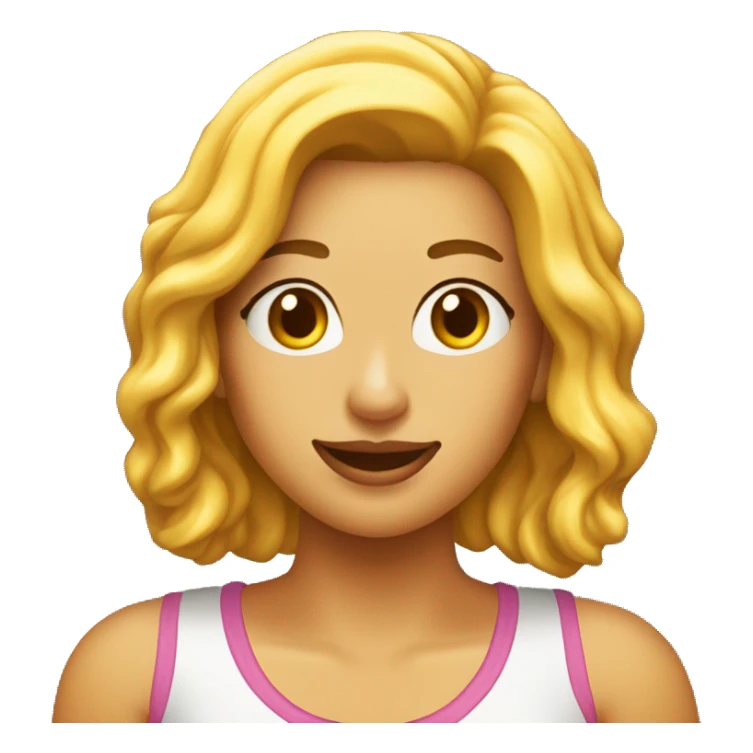 Chica linda sosteniendo un queso  sticker