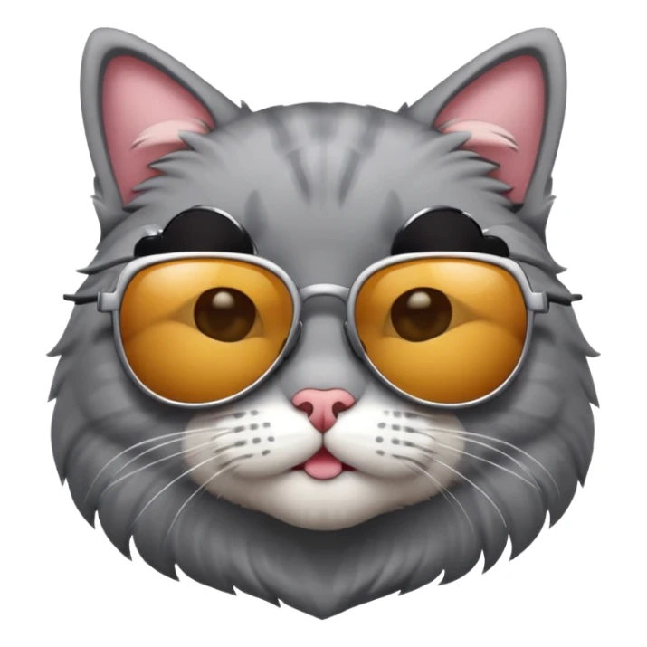 Cat with sunglasses sticker