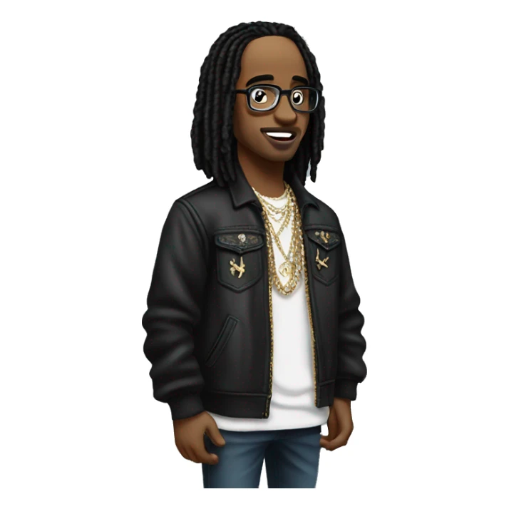Quavo rap artist full body sticker