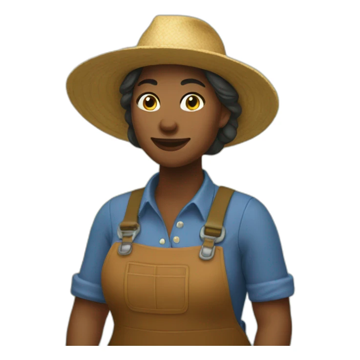 farmer woman holland sticker