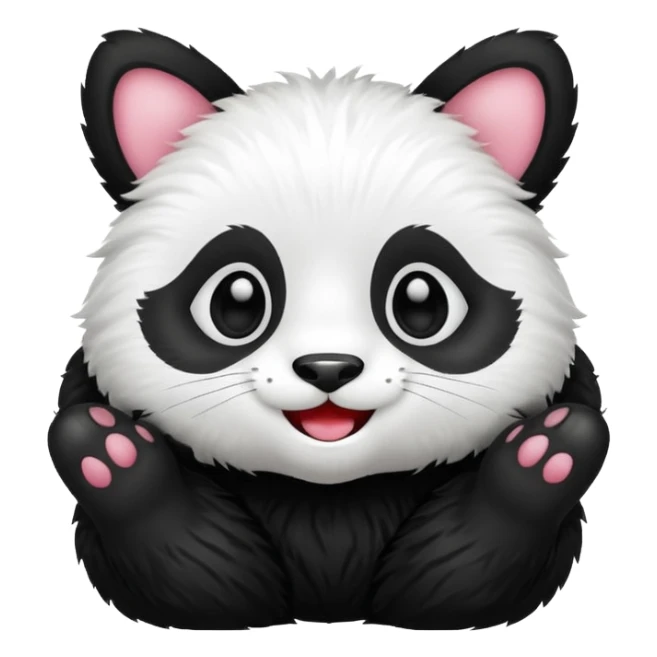 Panda cat sticker