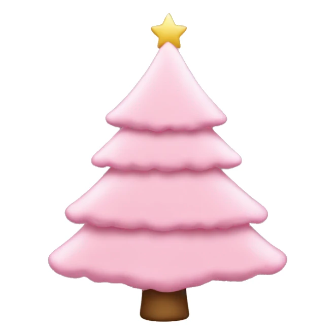 Baby pink Christmas tree  sticker