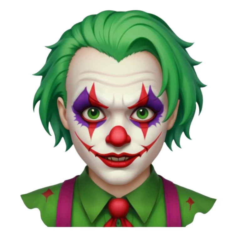 the joker realistic and brutal look sticker
