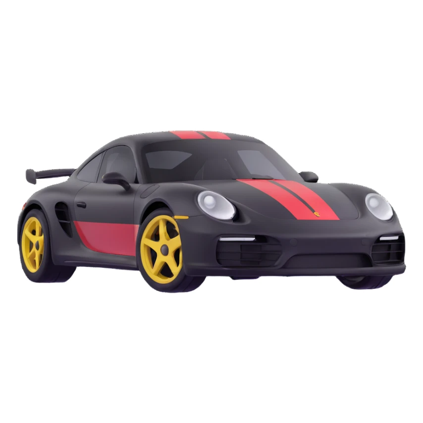 porsche sports car sticker