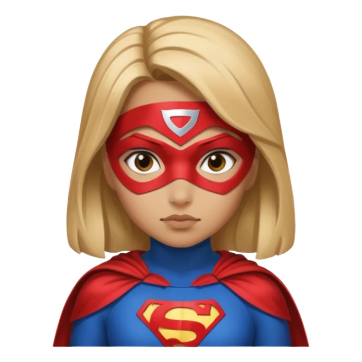 Queen side eye wearing a super hero costume a girl sticker