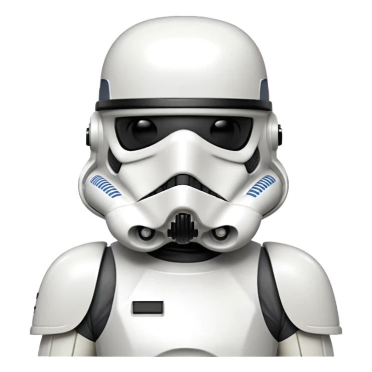TK421 stormtrooper with an expression like he knows he messed up. sticker