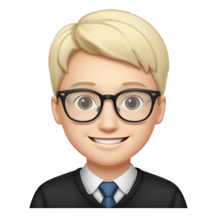 young economic student freak @emoji sticker