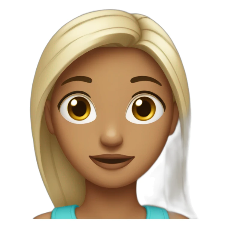 Une fille qui dors sticker