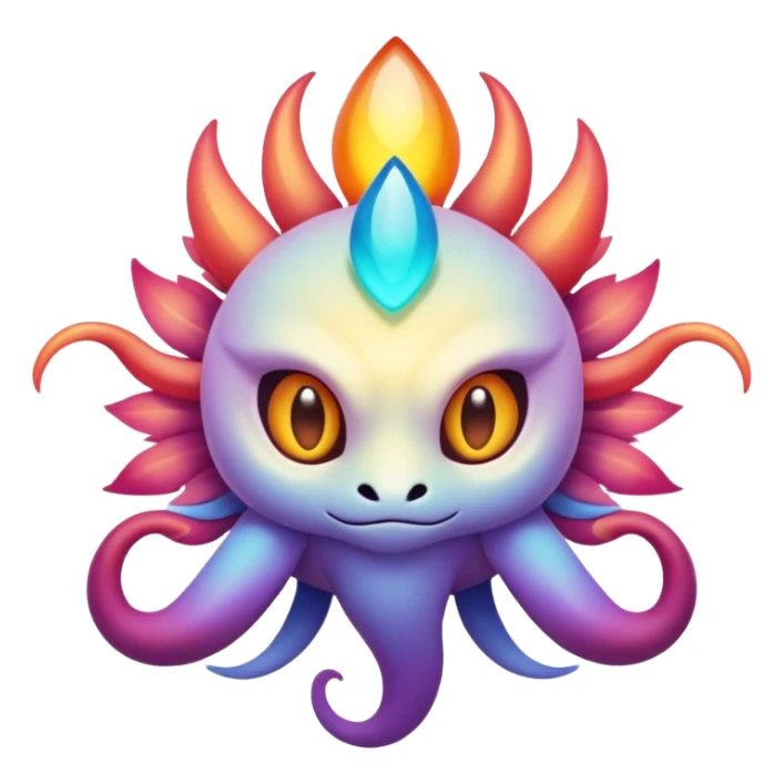 Epic divine complex detailed gradients aesthetic-scenery-Fakémon-creature sticker