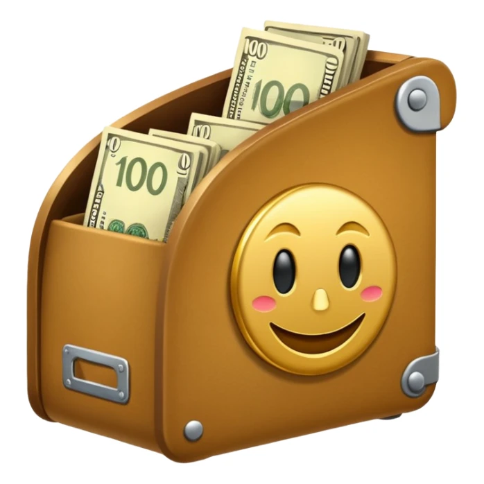 ordner mit der aufschrift "€100.000" sticker