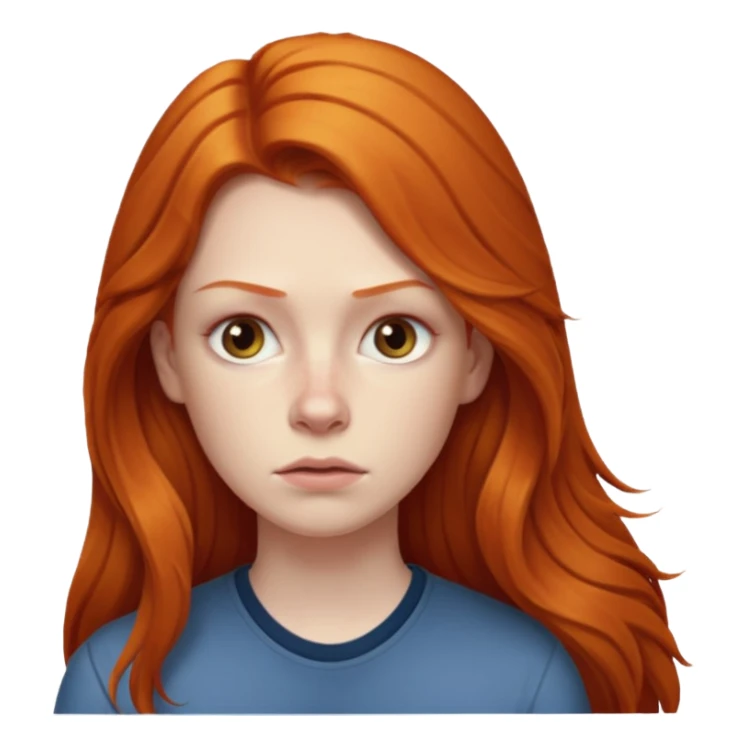 ginger prisoner long haired woman mug shot with bg sticker