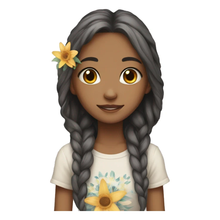 Girl vibes dod flower star  sticker