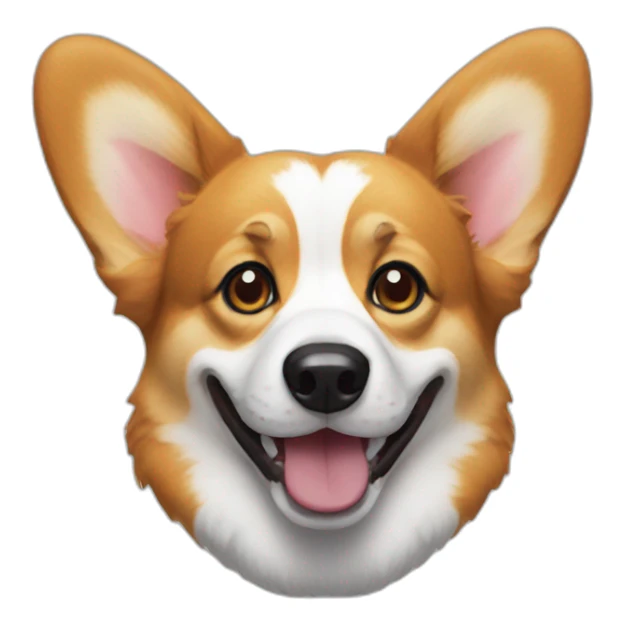 Corgi clown sticker