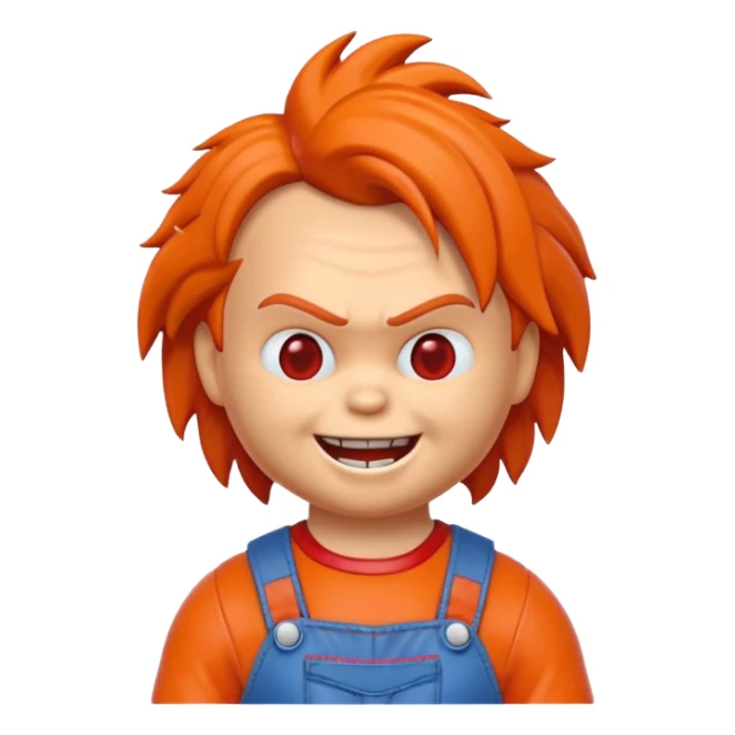 Un emojin de chuky sticker