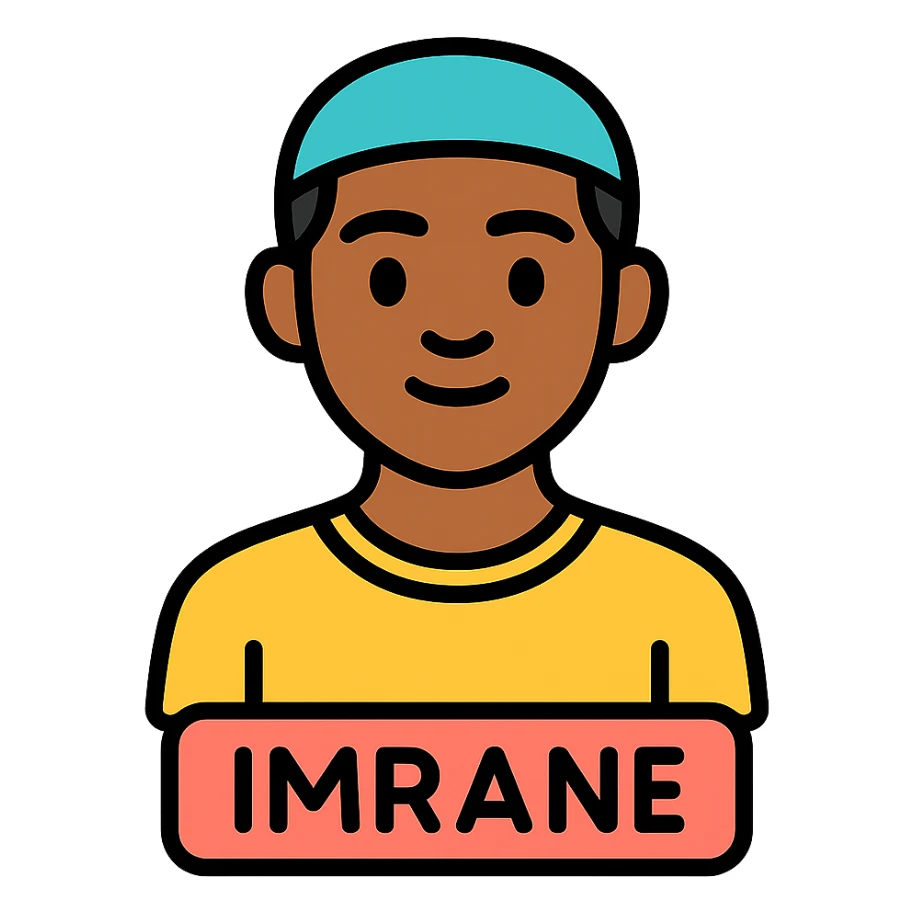 portrait of a person named Imrane sticker