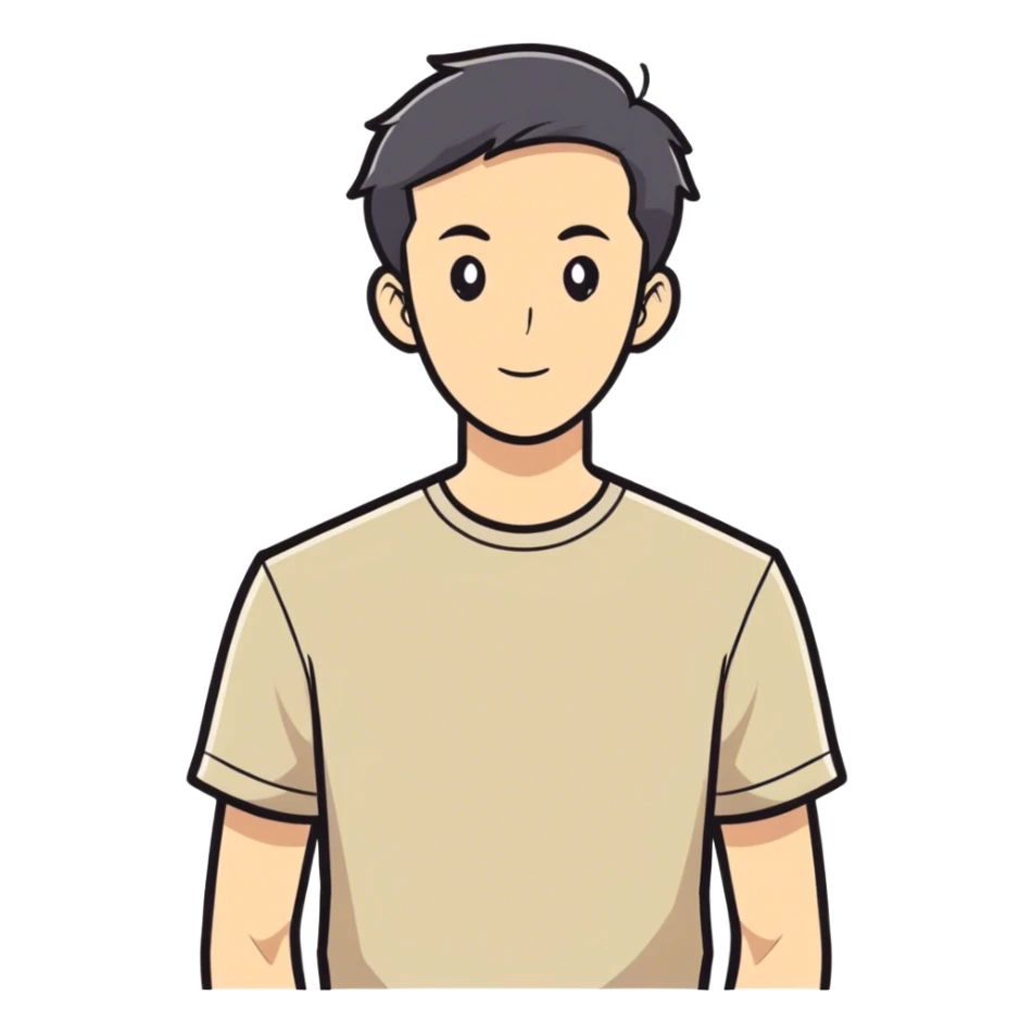 realistic portrait of a man sticker