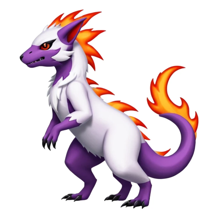 Absol-Salazzle-Salandit-Zangoose-Fusion (full body) sticker