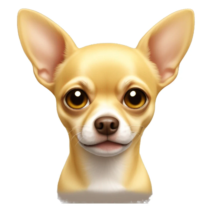 Yellow Chihuahua with brown nose and hazle eres sticker