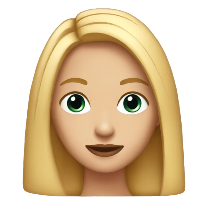 girl with straight hair formal sticker