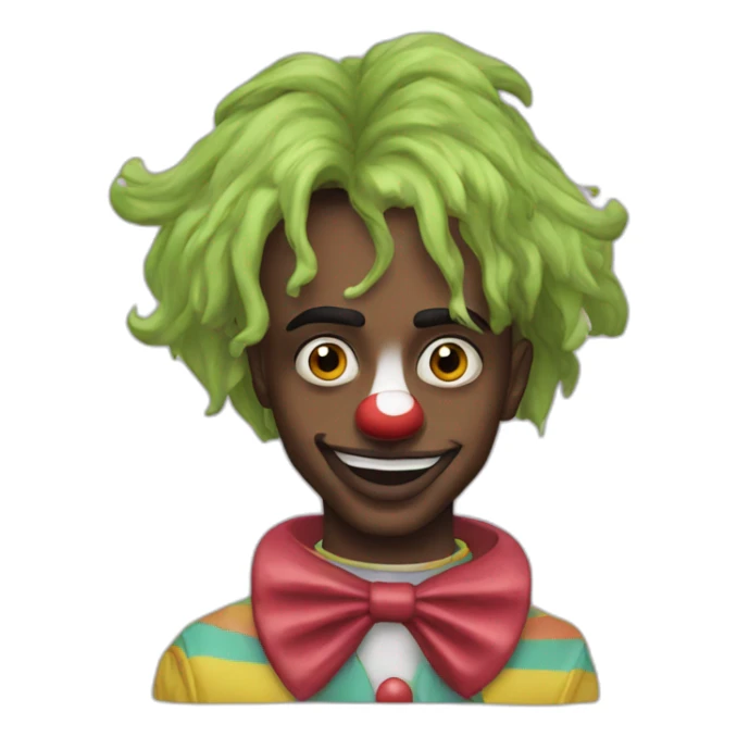 Playboi carti clown makeup sticker