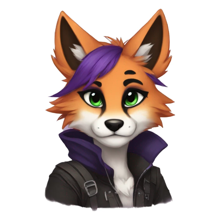 Edgy anthro furry by Falvie, LiLaiRa, AngieWolf sticker