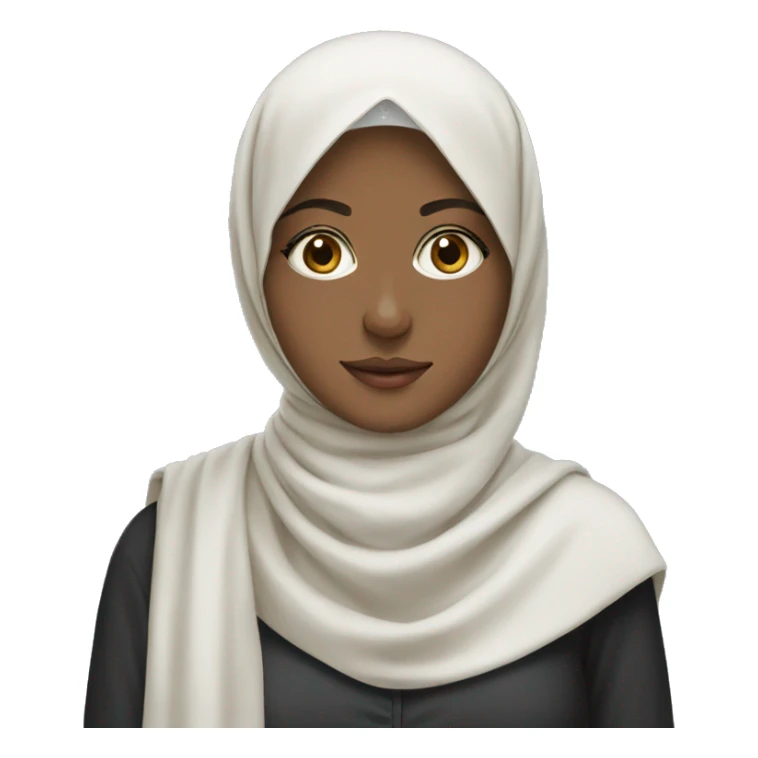 Beautiful girl with hijab sticker