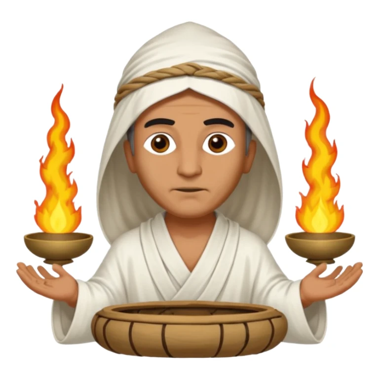 Calanus the Indian Sage in 327 BCE before a funeral pyre sticker