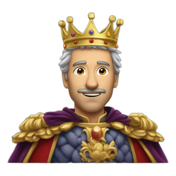 king popping up at bottom of screen sticker